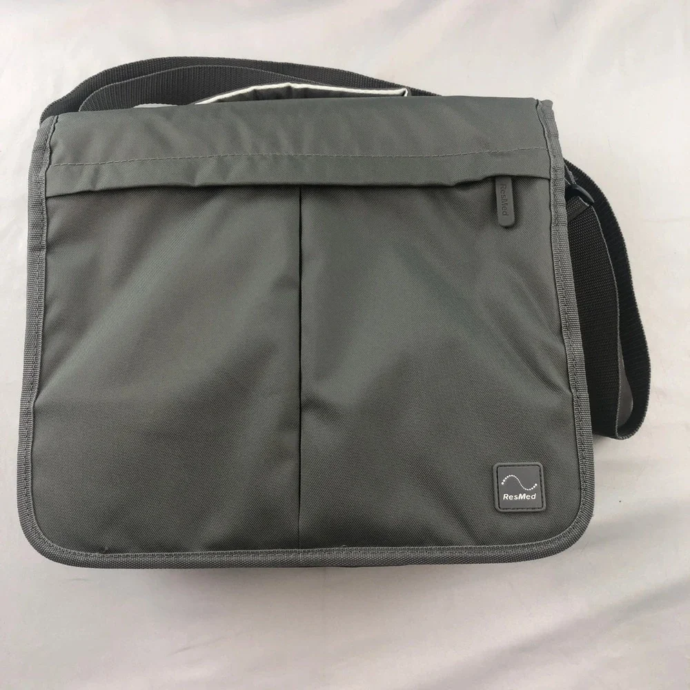 ResMed AirSense 10 CPAP Travel Bag Gray Padded Case w/ Shoulder Strap CASE ONLY